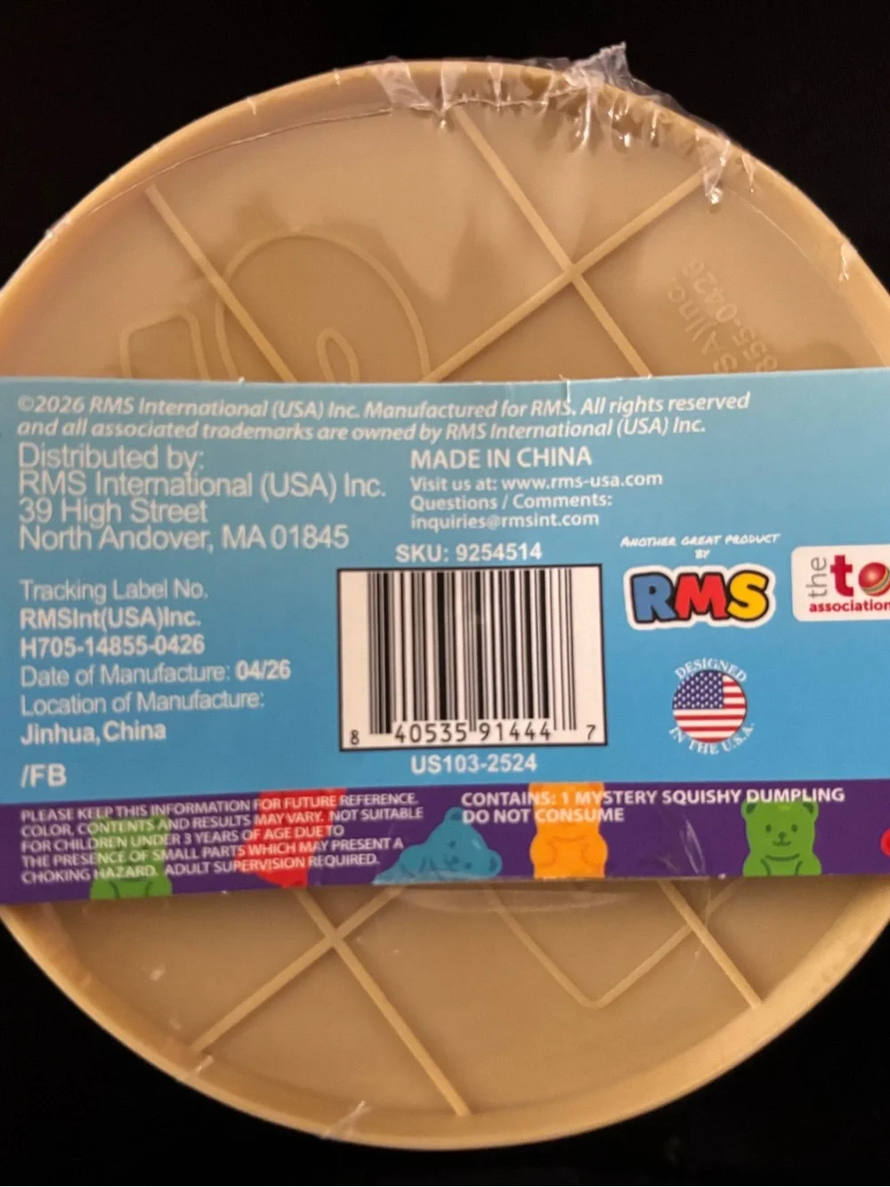 3 x  Mystery Dumpling Squishy RMS Candy Scented Gummi Bear EDITION SEALED